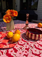 Les Coquelicots Floral Print Tablecloth