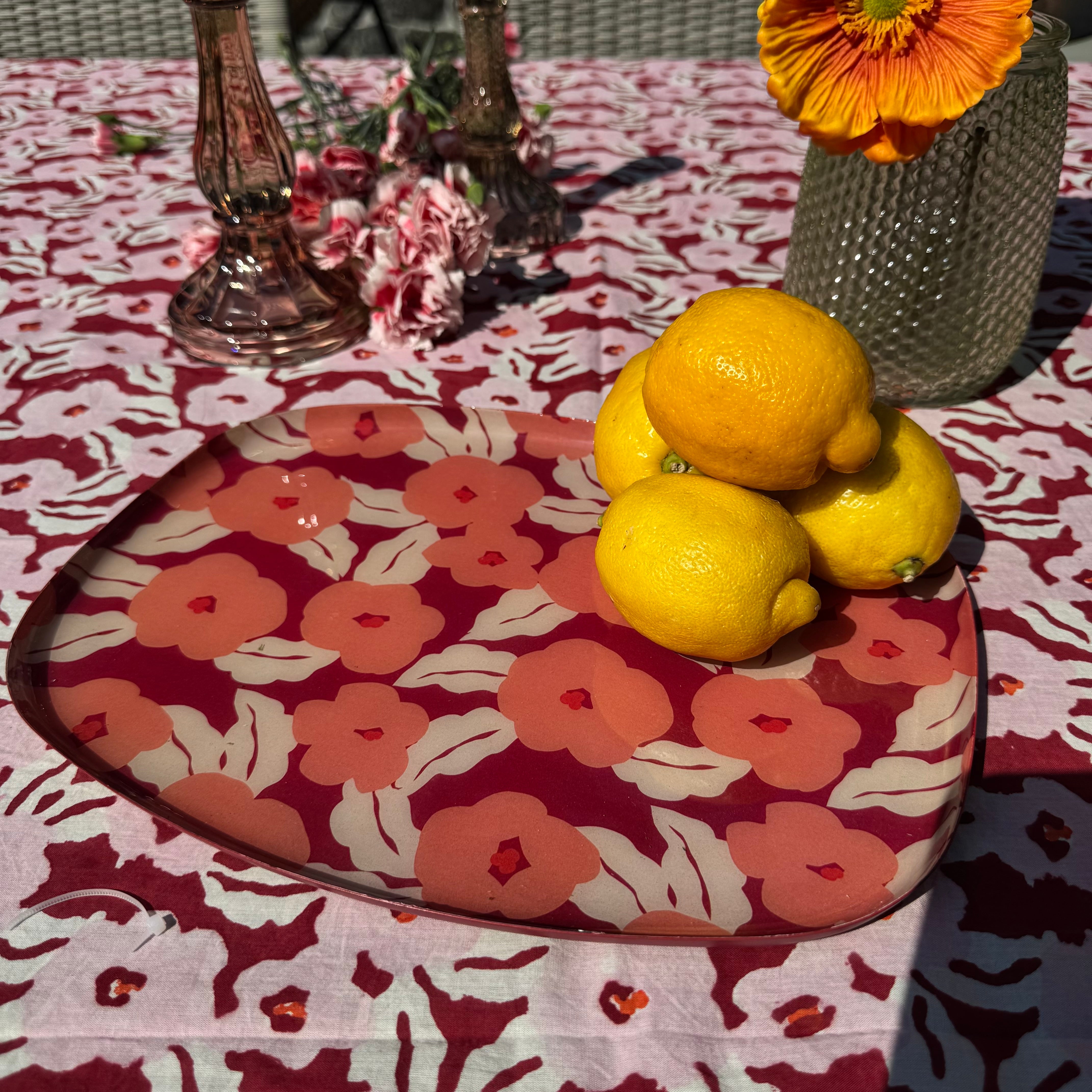 Le Plateau Coquelicots Oranges Tray