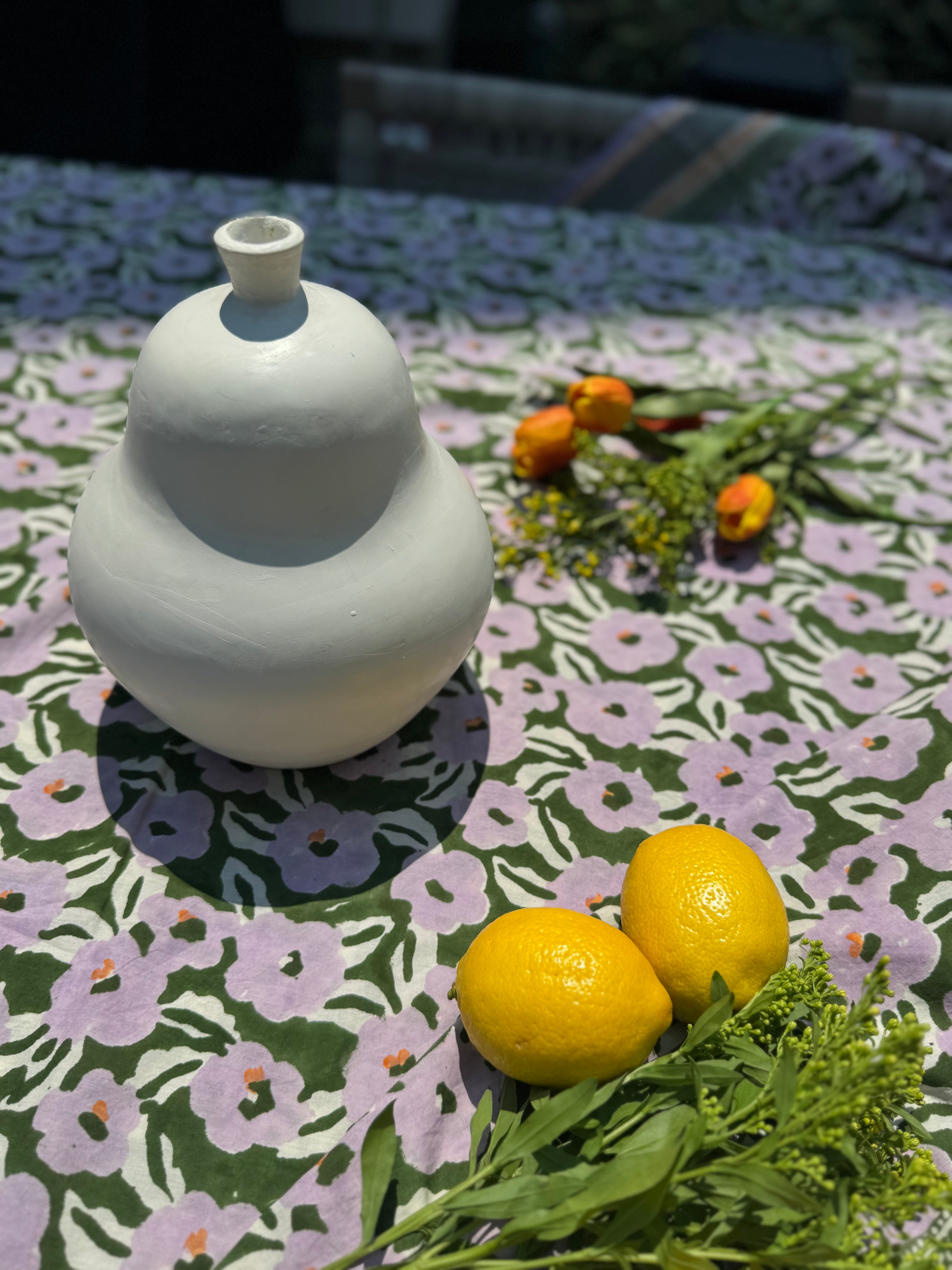 Les Coquelicots Floral Print Tablecloth